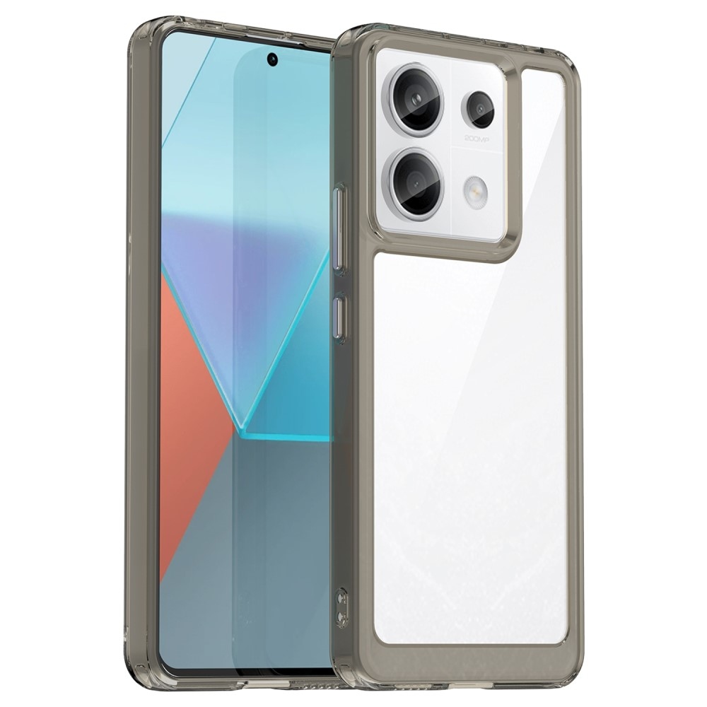 Gelový obal s pevnými zády na Xiaomi Redmi Note 13 Pro 5G/Poco X6 5G - šedý