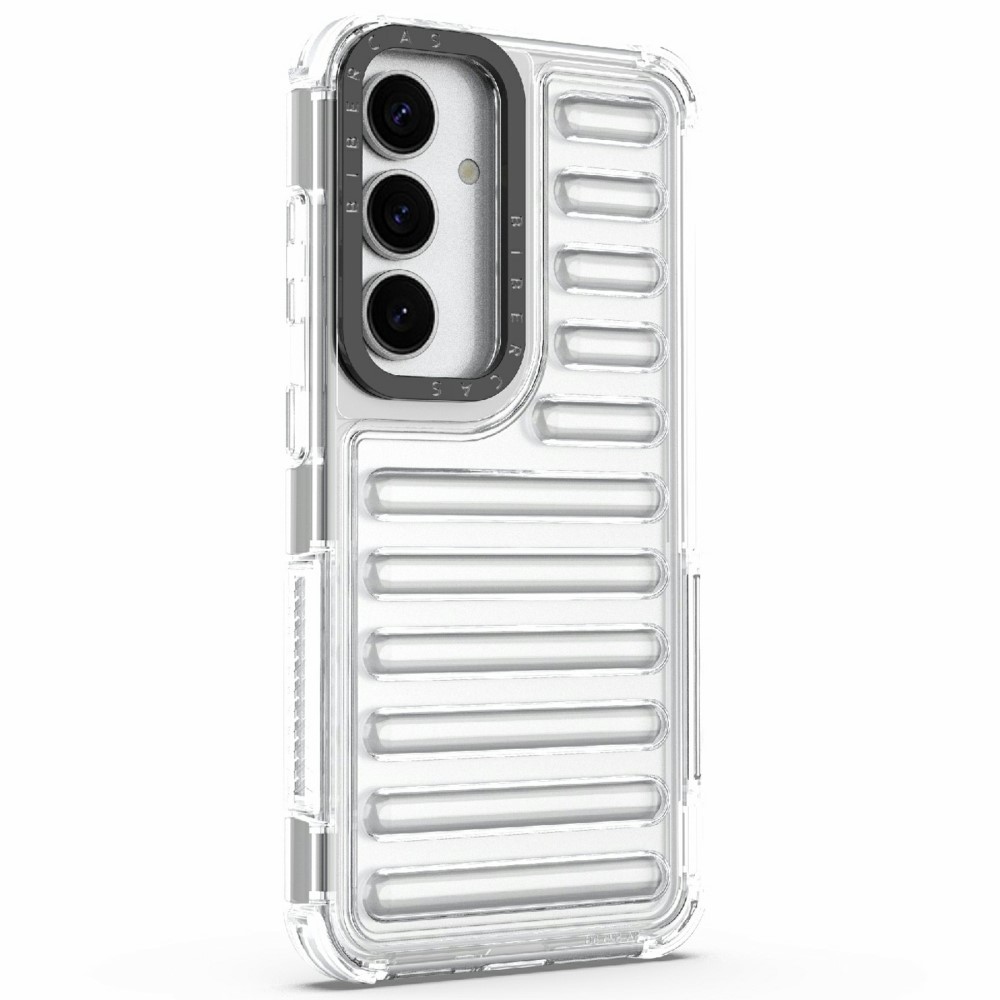 Stripe odolný kryt na Samsung Galaxy S25 - průhledný