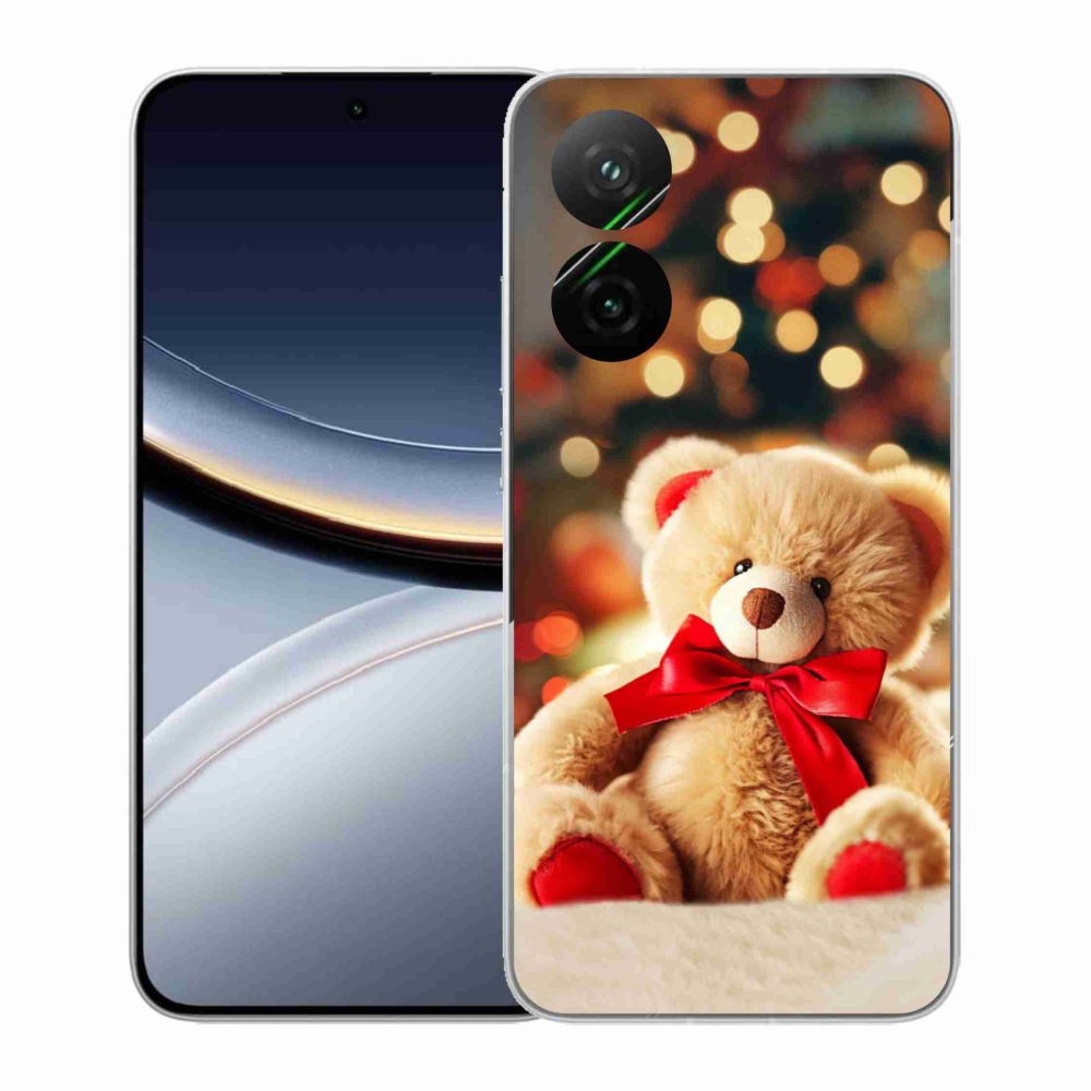 Gelový kryt mmCase na Xiaomi Poco F7 5G - plyšový medvídek
