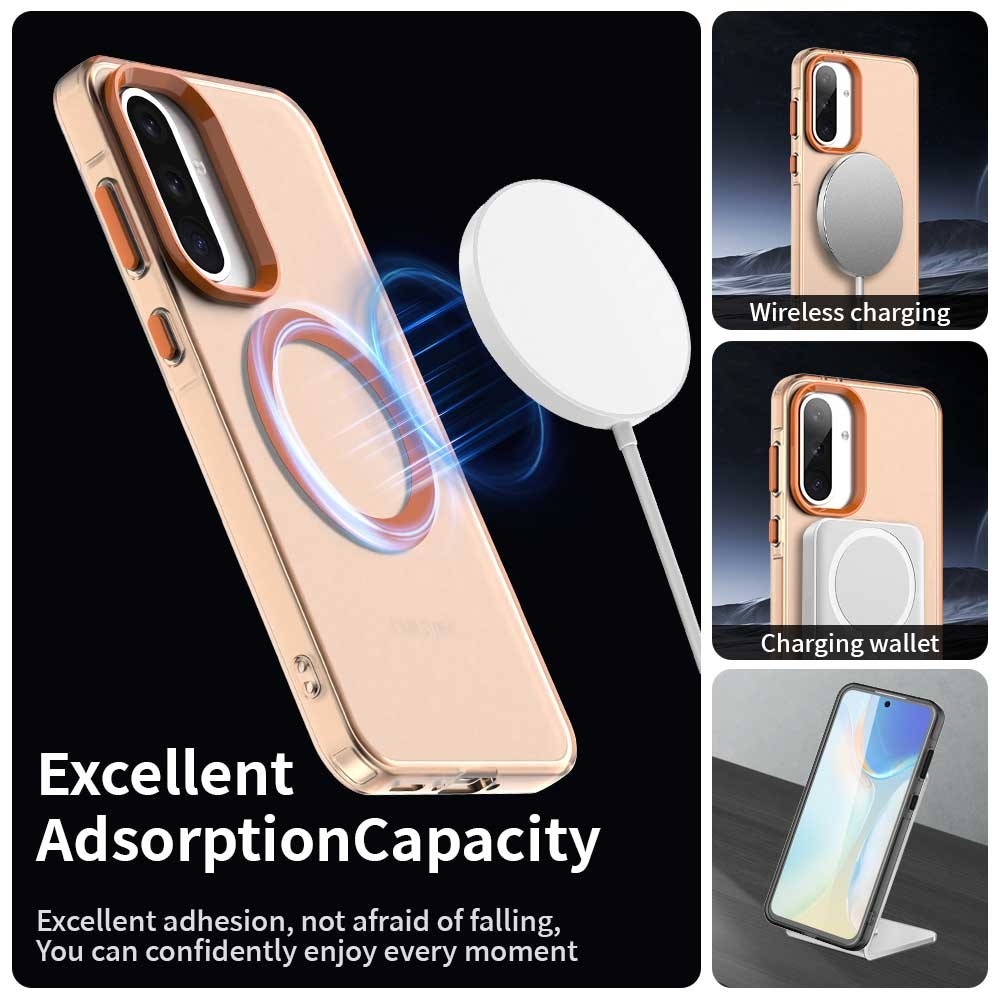 Candy gelový obal MagSafe pro Samsung Galaxy A36 5G/A56 5G - oranžový