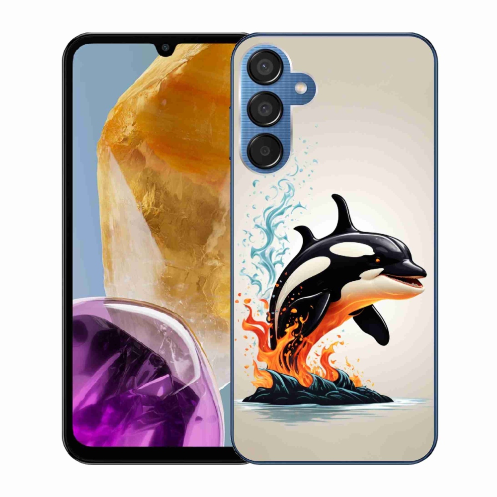 Gelový kryt mmCase na Samsung Galaxy M15 5G - kosatka