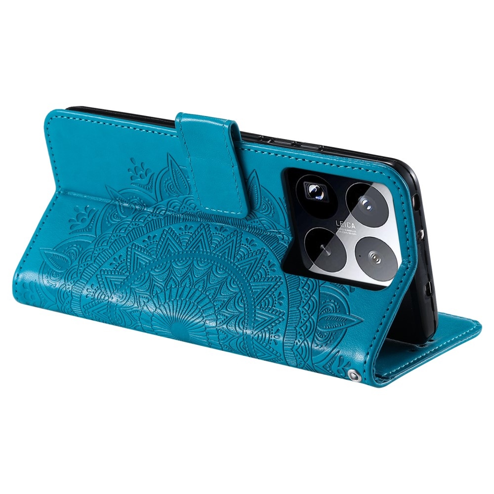 Mandala knížkové pouzdro na Xiaomi 15 Pro - modré