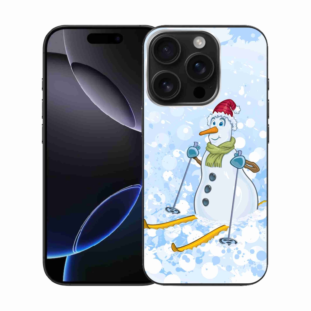 Gelový kryt mmCase na iPhone 16 Pro - sněhulák