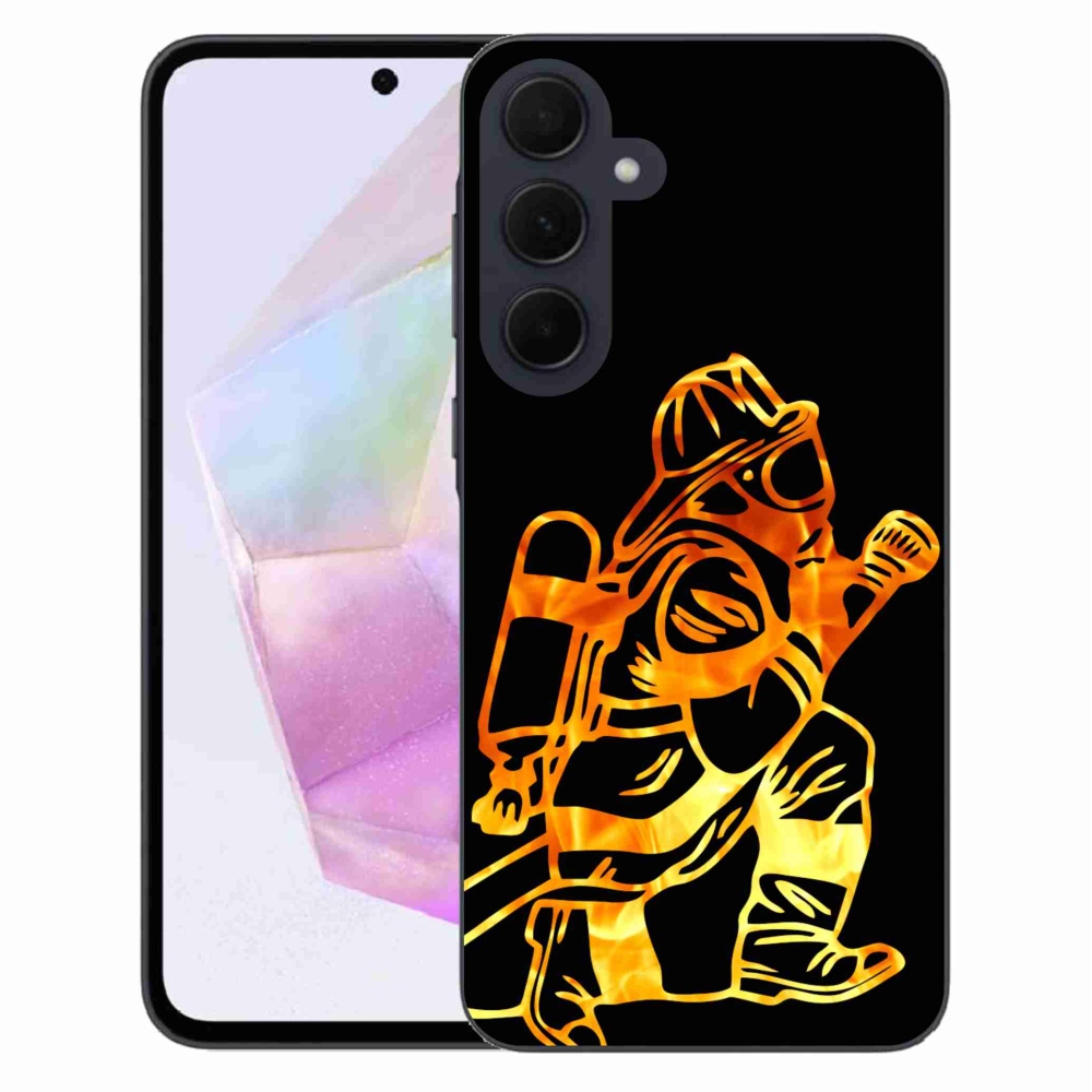 Gelový kryt mmCase na Samsung Galaxy A35 5G - hasič 1