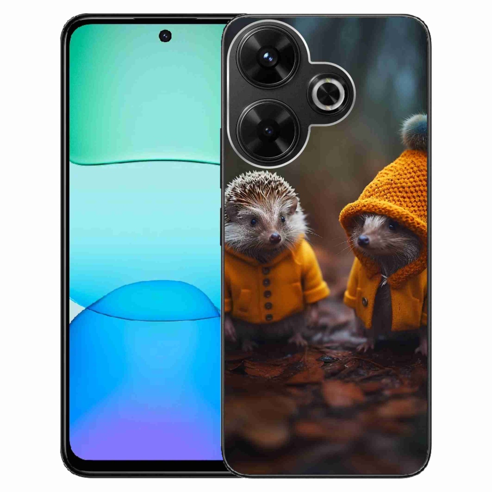 Gelový kryt mmCase na Xiaomi Redmi 13 4G/Poco M6 4G - ježci