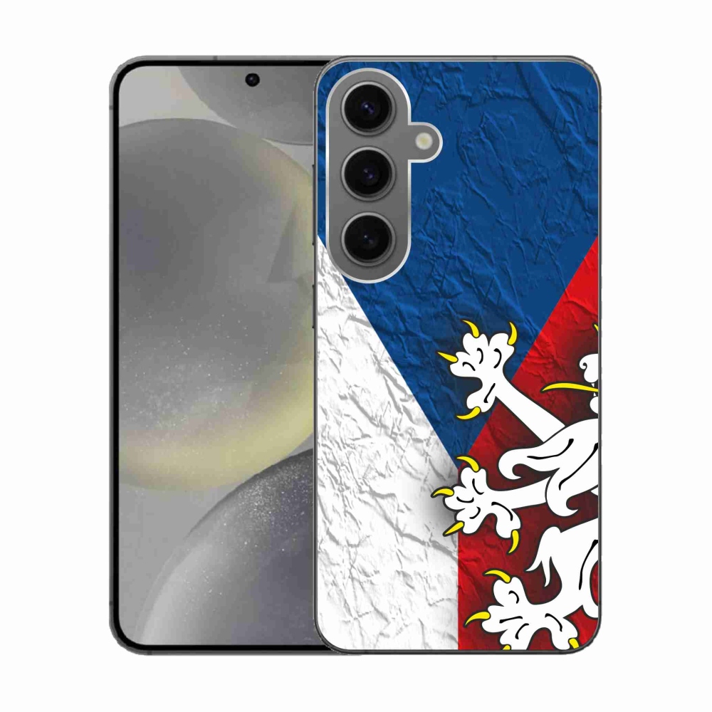 Gelový kryt mmCase na Samsung Galaxy S24 - česká vlajka 1