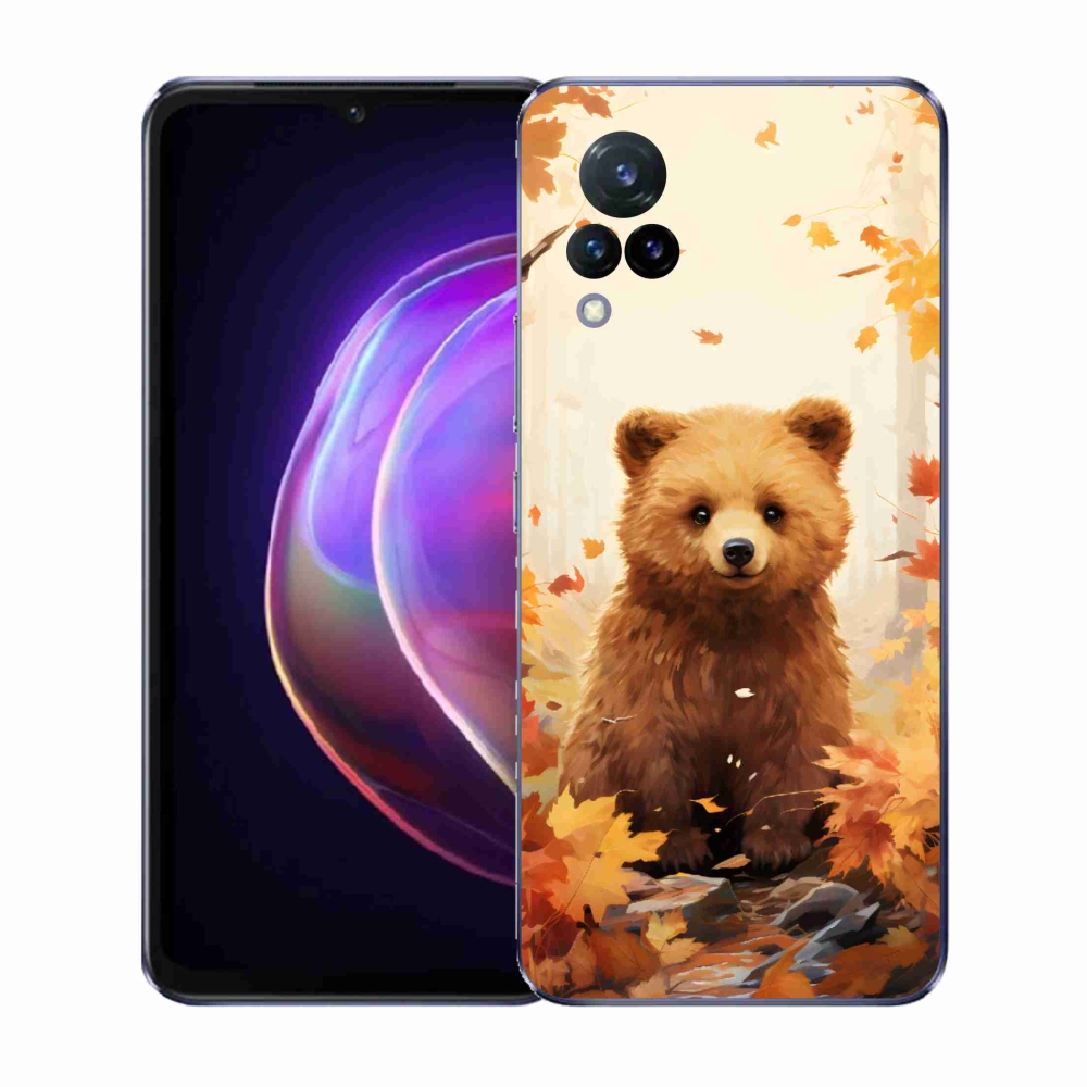 Gelový kryt mmCase na Vivo V21 4G/5G - medvěd v lese
