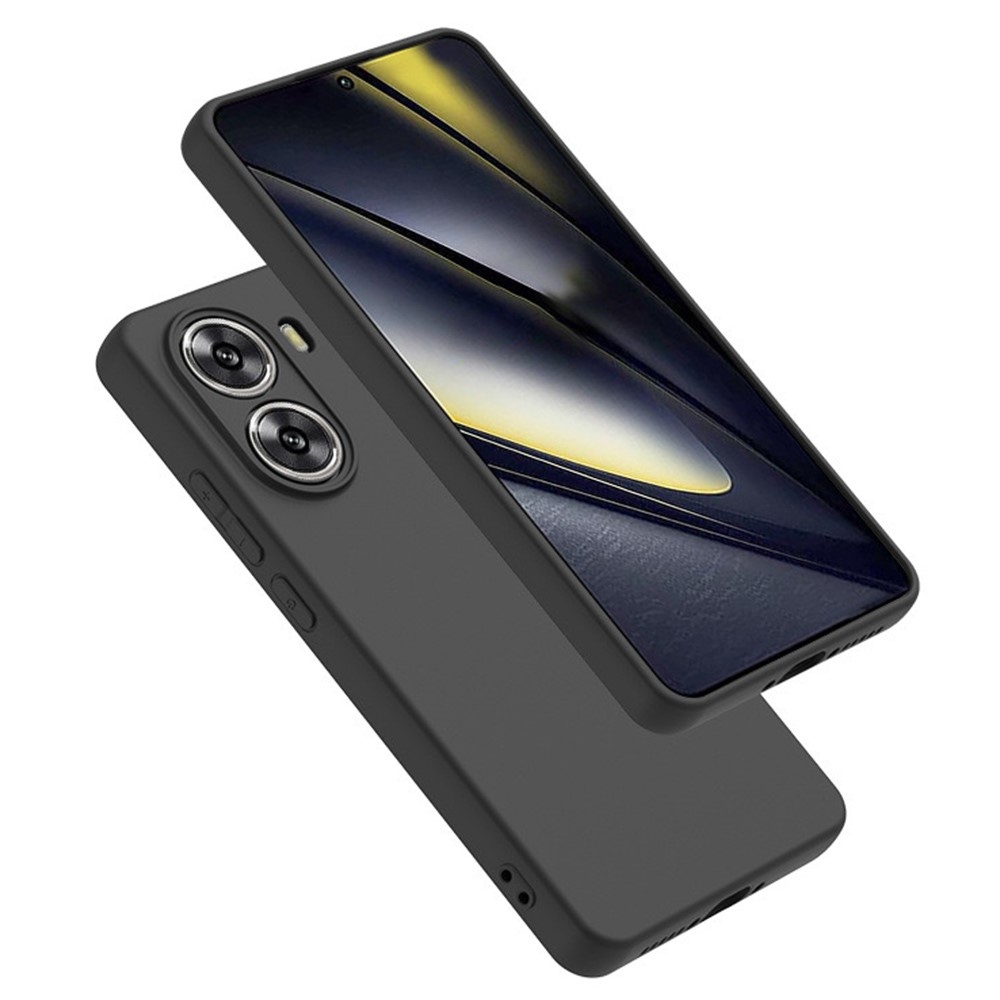 Matný gelový obal na Xiaomi Poco X7 Pro 5G - černý