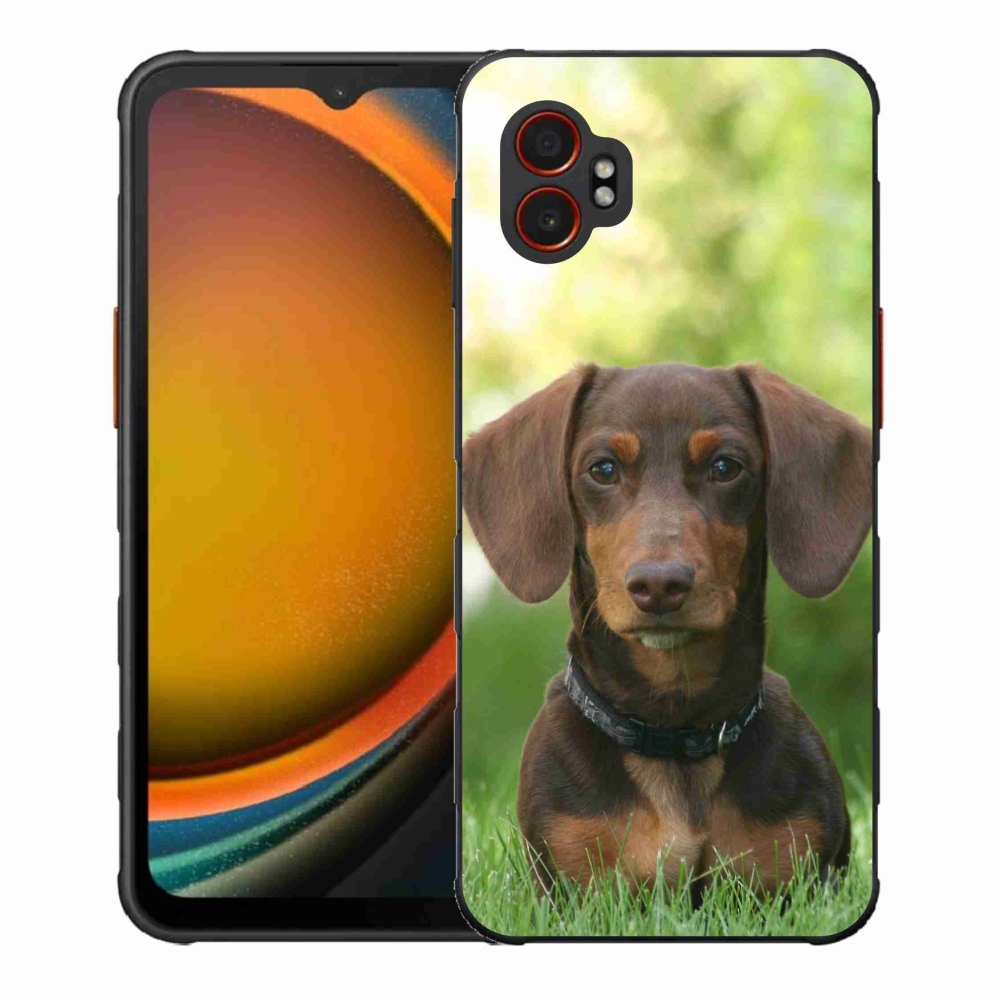 Gelový kryt mmCase na Samsung Galaxy Xcover 7 Pro - hnědý jezevčík