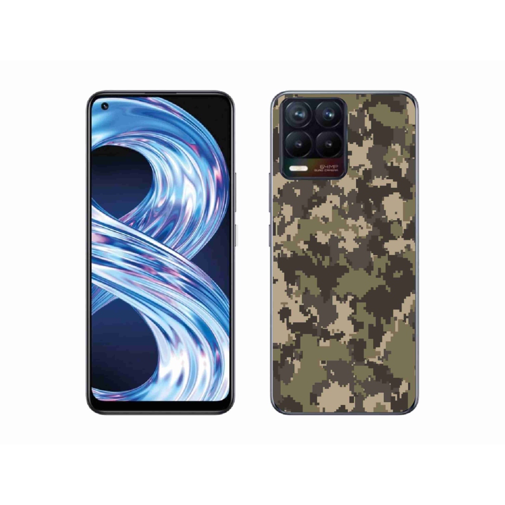 Gelový kryt mmCase na Realme 8 Pro - maskáčový vzor 12