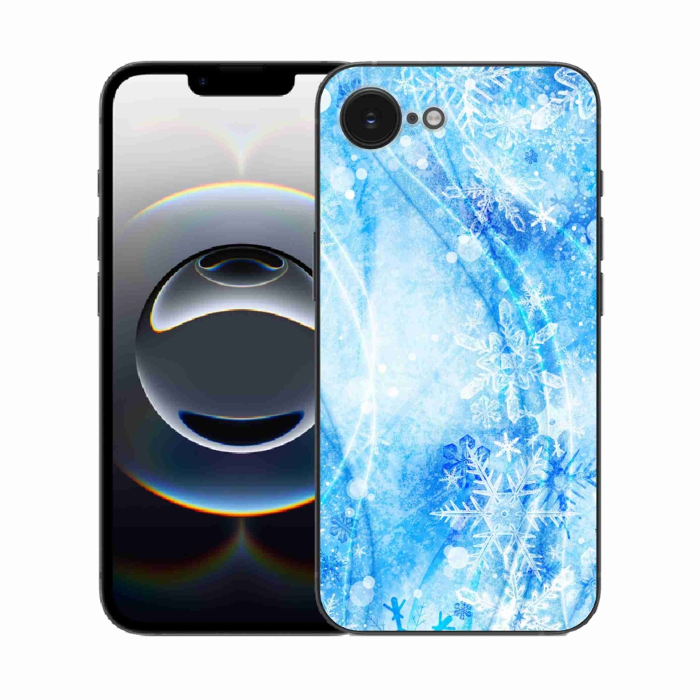 Gelový kryt mmCase na iPhone 16e - sněhové vločky