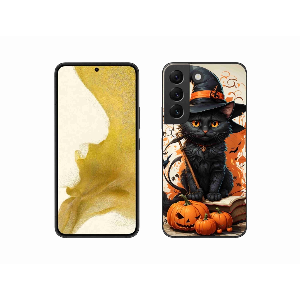 Gelový kryt mmCase na Samsung Galaxy S22 5G - kocour čaroděj
