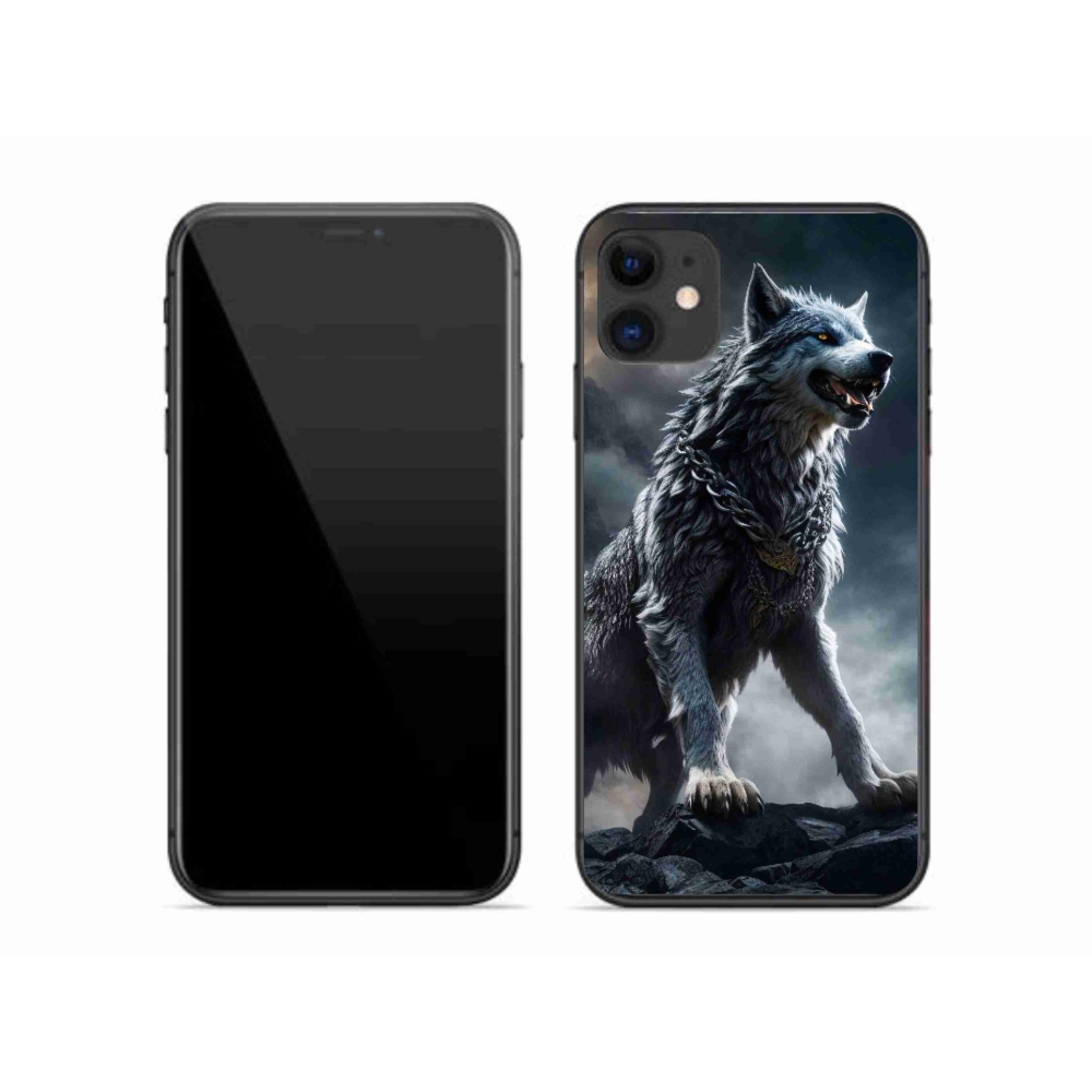 Gelový kryt mmCase na iPhone 11 - vlk 1