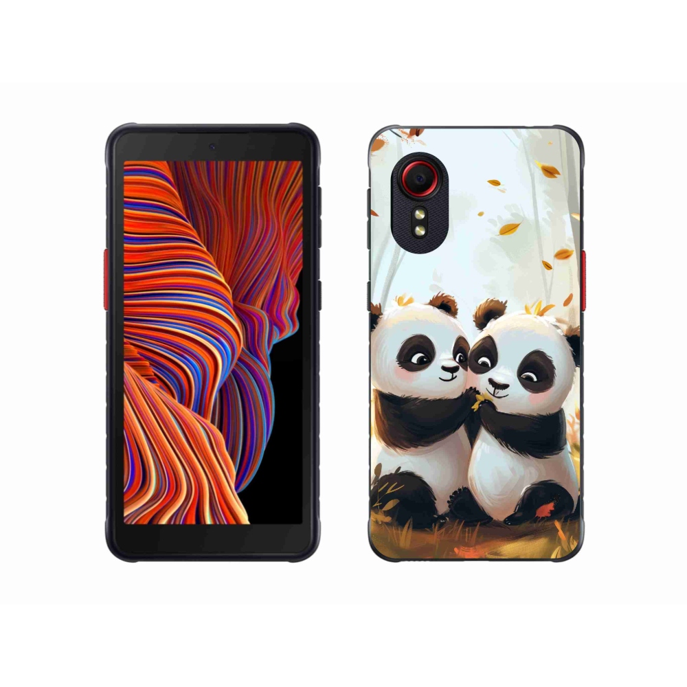 Gelový kryt mmCase na Samsung Galaxy Xcover 5 - pandy
