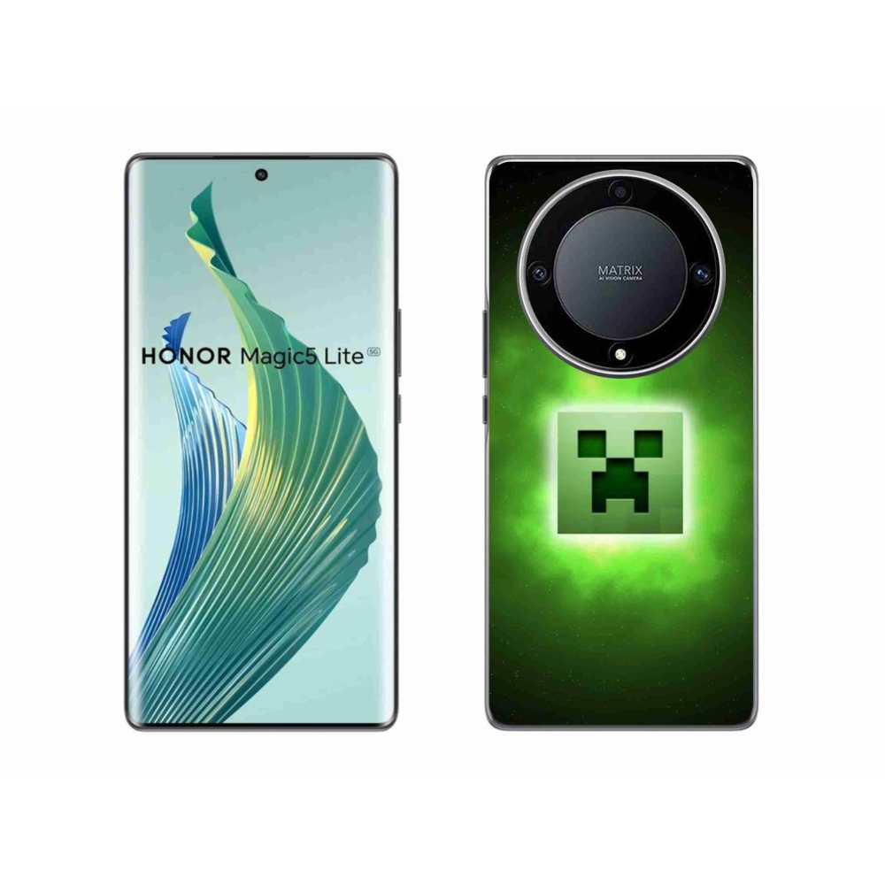 Gelový kryt mmCase na Honor Magic 5 Lite 5G - minecraft