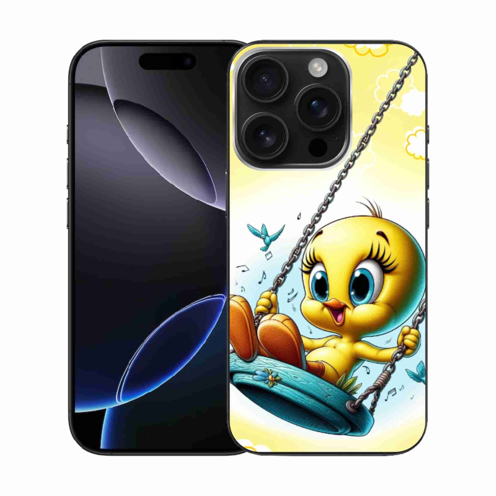 Gelový kryt mmCase na iPhone 16 Pro - tweety