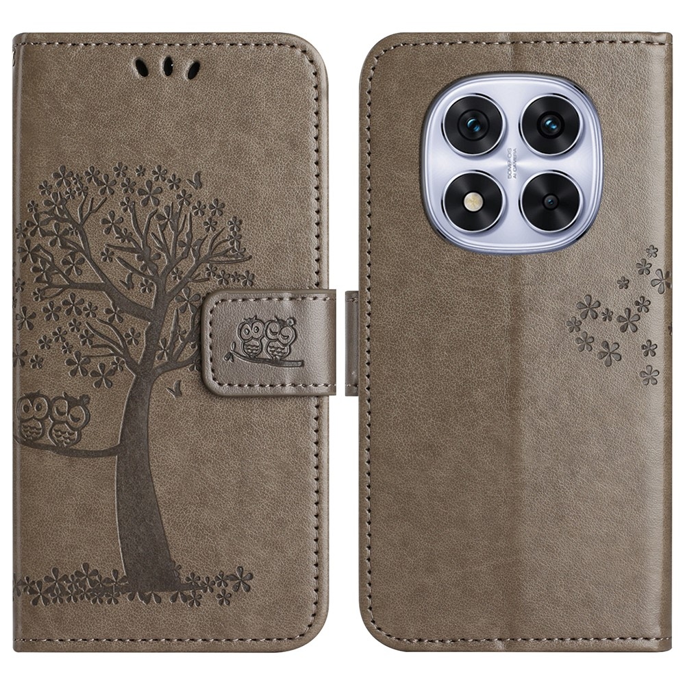 Tree knížkové pouzdro na Xiaomi Redmi Note 14 Pro 5G/Poco X7 5G/Note 14 Pro+ 5G - šedé