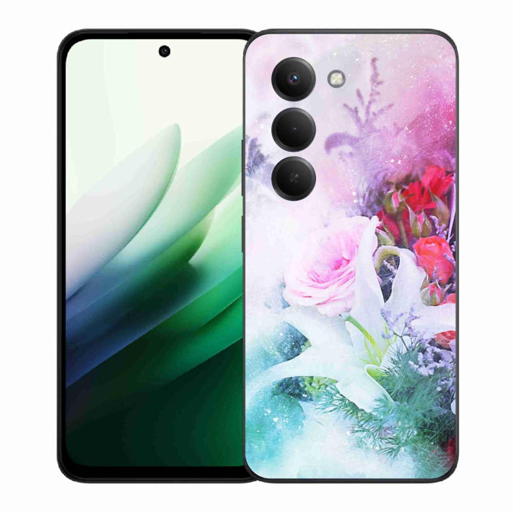 Gelový kryt mmCase na Xiaomi Redmi 15 5G (169mm) - květiny 4