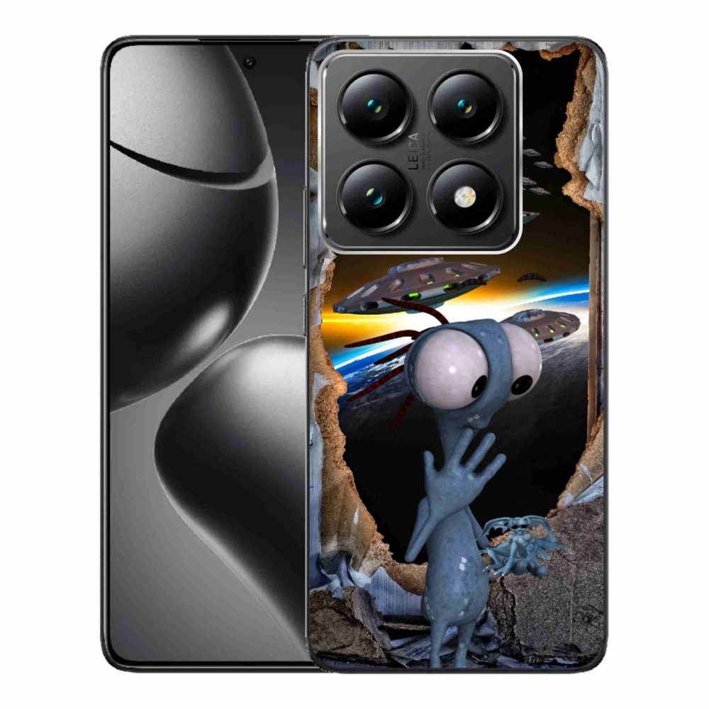 Gelový kryt mmCase na Xiaomi 14T Pro - mimozemšťan