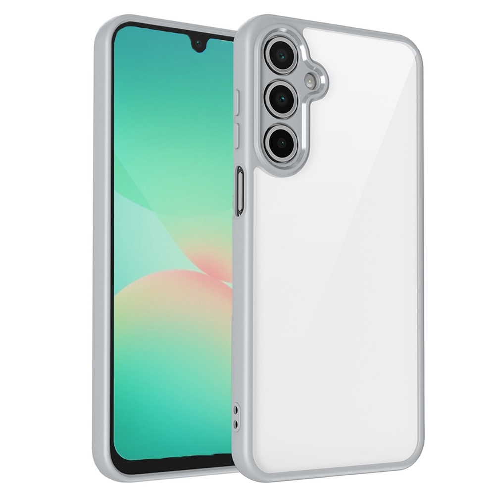 Back gelový obal s pevnými zády na Samsung Galaxy A17 5G - šedý