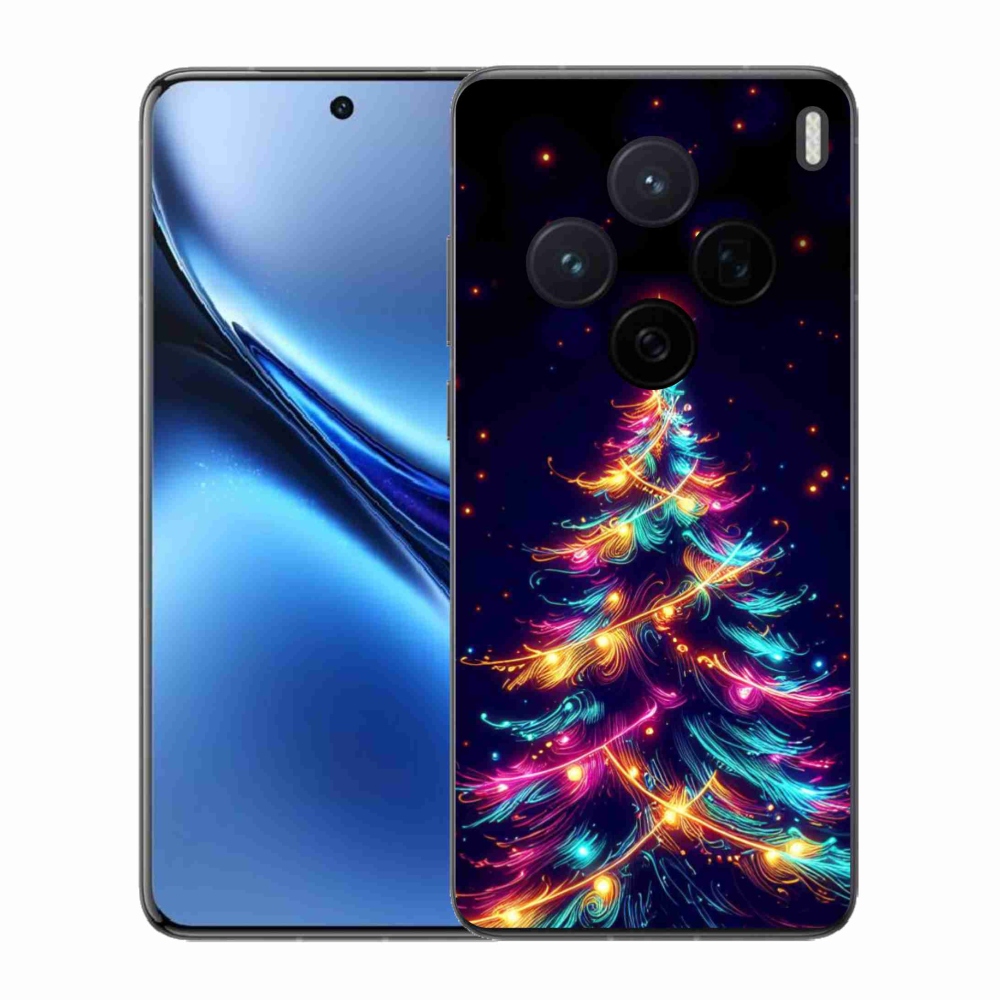 Gelový kryt mmCase na Vivo X200 5G - neonový vánoční stromek
