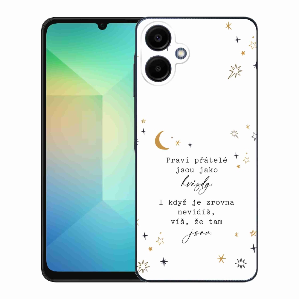 Gelový kryt mmCase na Samsung Galaxy A06 4G - citát 6 bílé pozadí