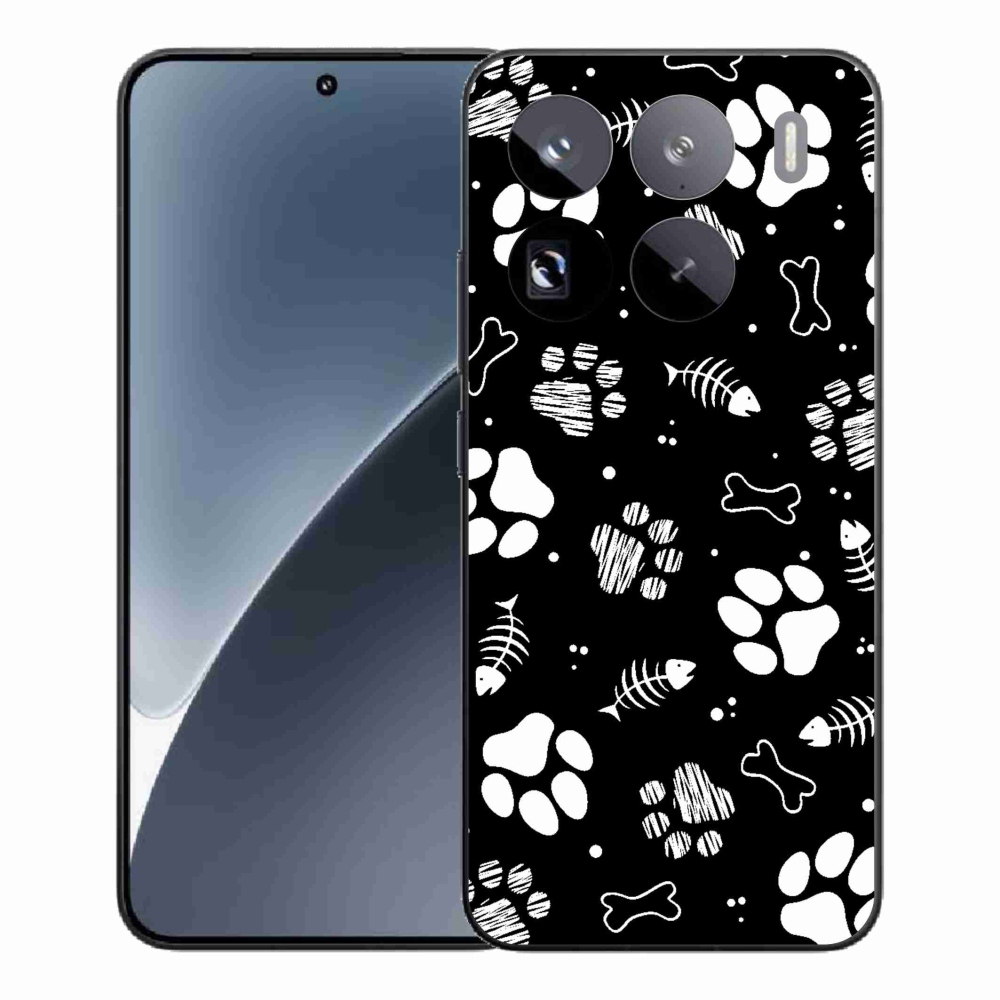 Gelový kryt mmCase na Xiaomi 15 Pro - psí tlapky
