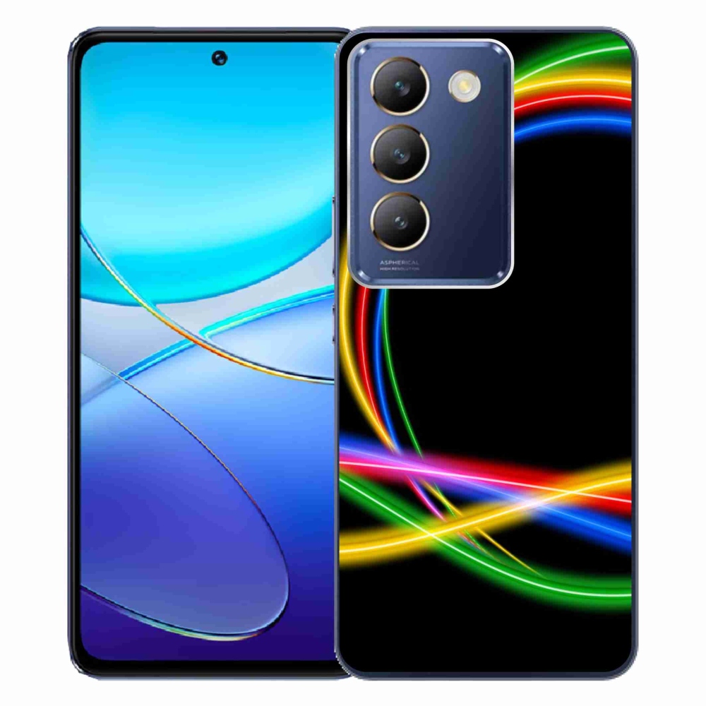 Gelový obal mmCase na Vivo V40 SE 4G/5G - neonové kruhy