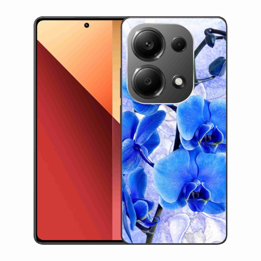 Gelový kryt mmCase na Xiaomi Redmi Note 13 Pro 4G/Poco M6 Pro - modré květy