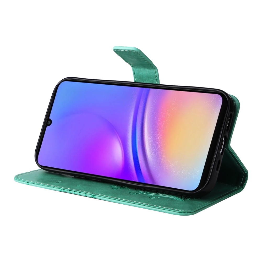 Big Butterfly knížkové pouzdro na Samsung Galaxy A06 4G - modrozelené
