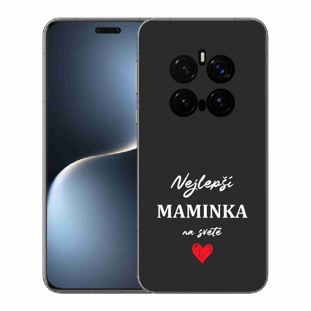 Gelový kryt mmCase na Honor Magic 7 Pro 5G - nejlepší maminka 1 černé pozadí