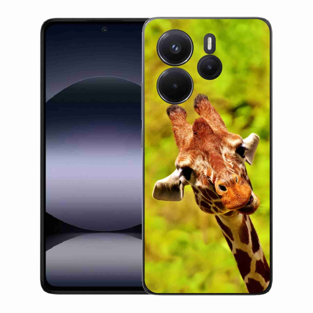 Gelový kryt mmCase na Xiaomi Redmi Note 14 - žirafa