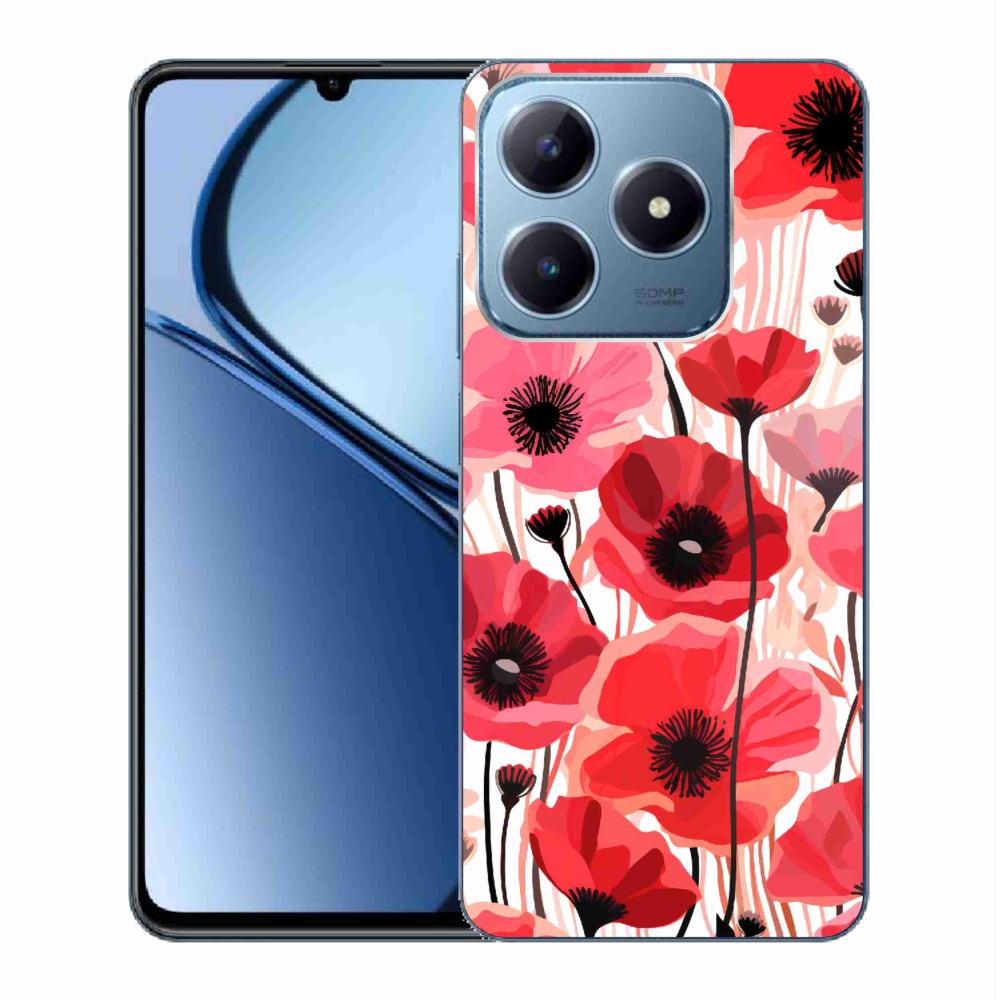 Gelový kryt mmCase na Realme C63 - vlčí mák 1