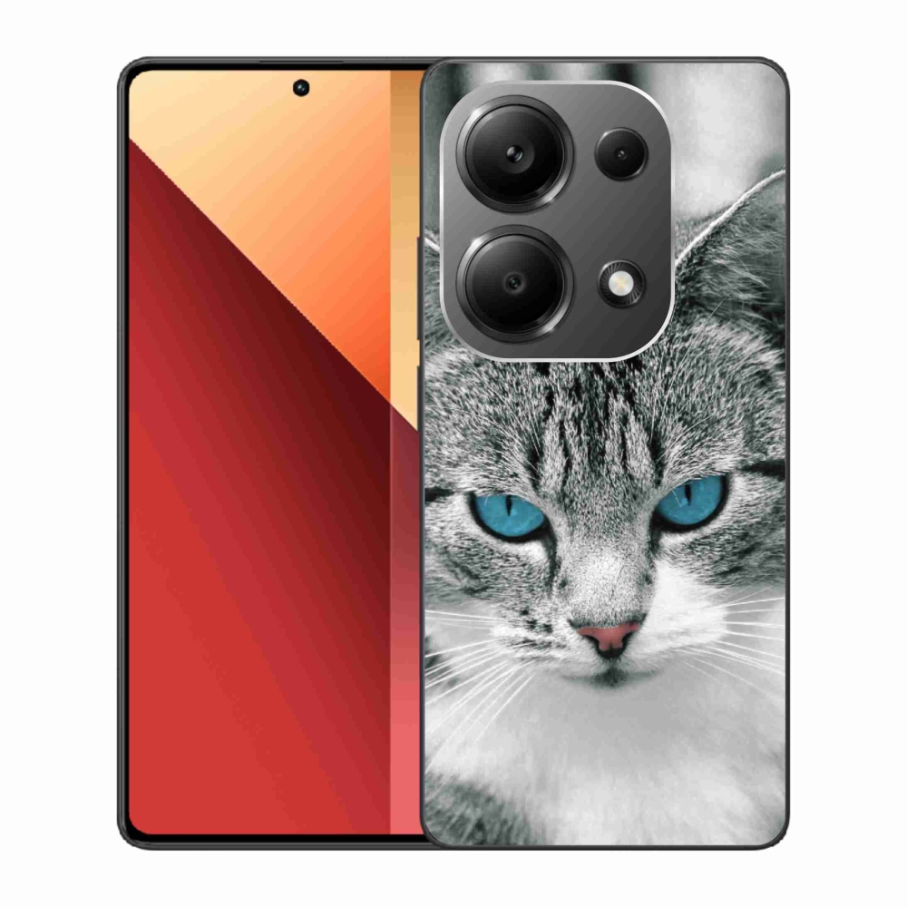 Gelový kryt mmCase na Xiaomi Redmi Note 13 Pro 4G/Poco M6 Pro - kočičí pohled 1