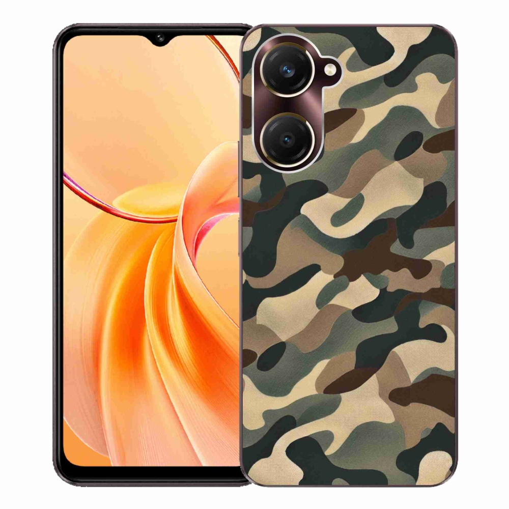 Gelový kryt mmCase na Vivo Y28s 5G - maskáčový vzor 11