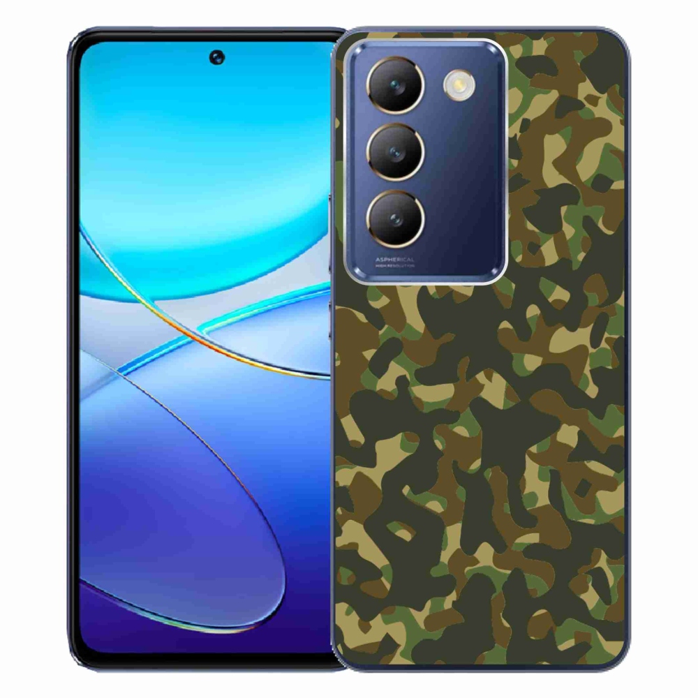 Gelový kryt mmCase na Vivo V40 SE 4G/5G - maskáčový vzor 1