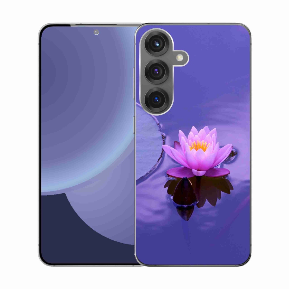 Gelový kryt mmCase na Samsung Galaxy S25 - květ na hladině