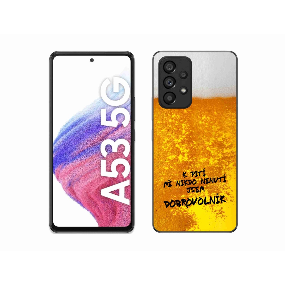 Gelový kryt mmCase na Samsung Galaxy A53 5G - pivní motiv 4