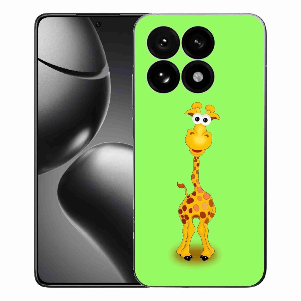 Gelový kryt mmCase na Xiaomi 15T - kreslená žirafa