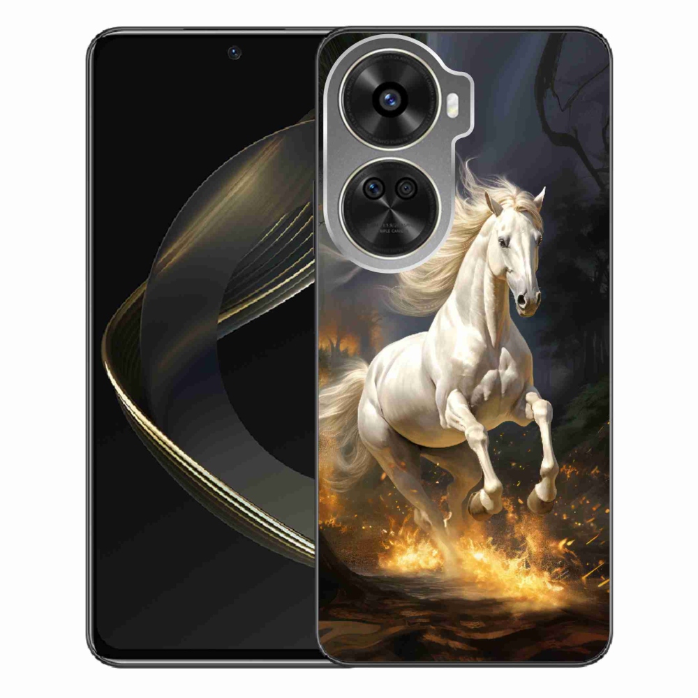 Gelový kryt mmCase na Huawei Nova 12 SE - bílý kůň 2