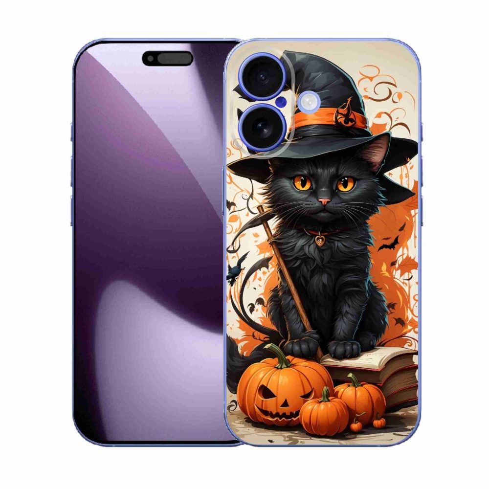 Gelový kryt mmCase na iPhone 17 - kocour čaroděj