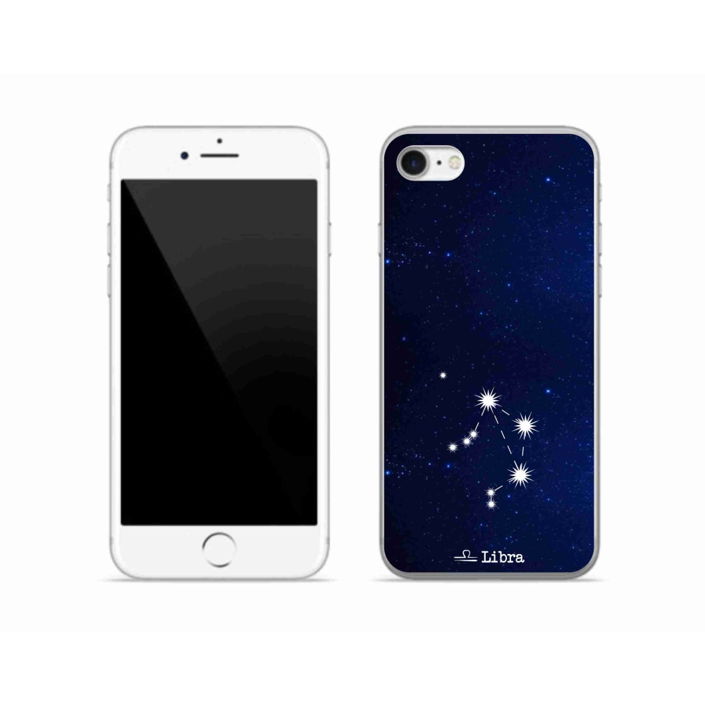 Gelový kryt mmCase na iPhone SE (2022) - souhvězdí Váhy