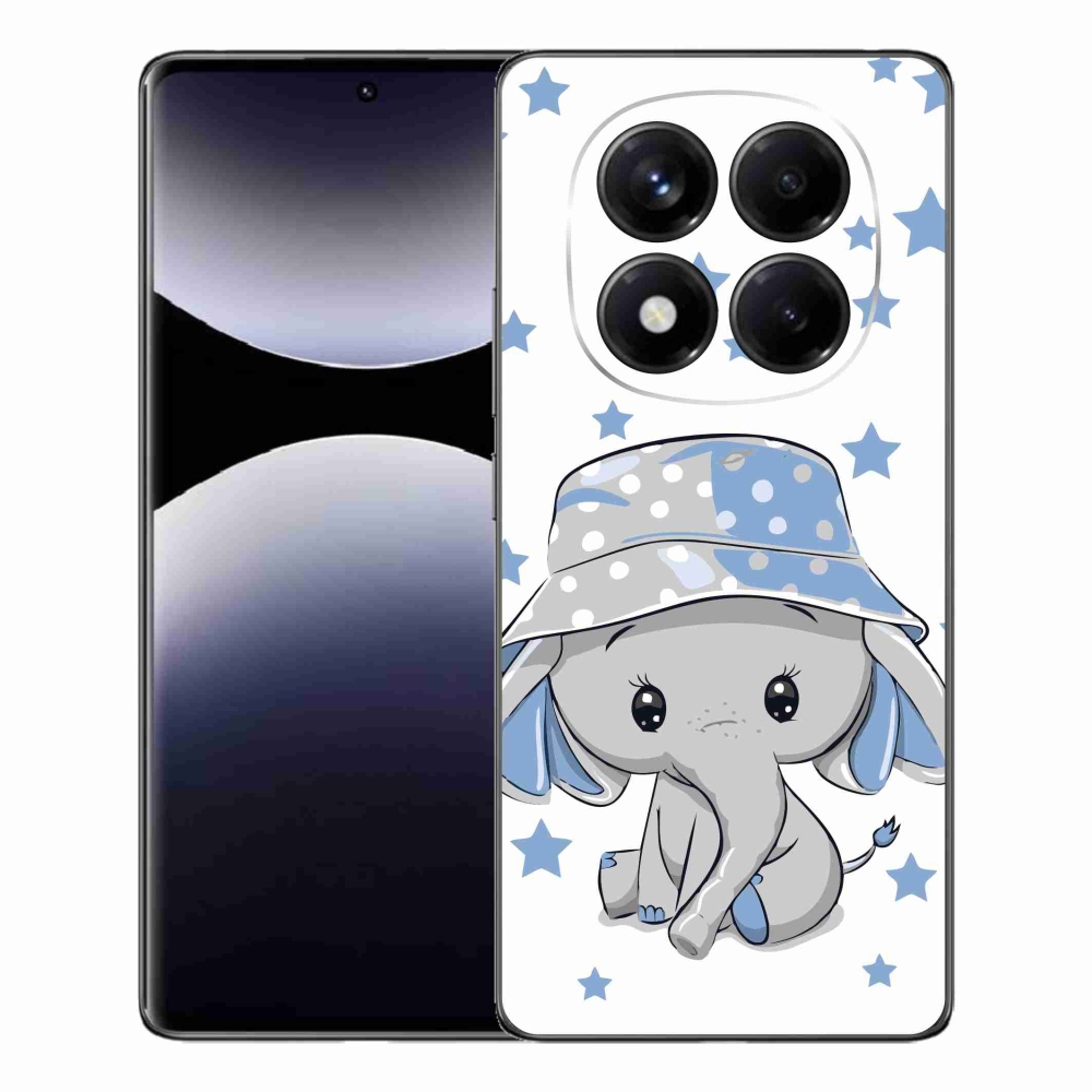 Gelový kryt mmCase na Xiaomi Redmi Note 14 Pro - modrý slon