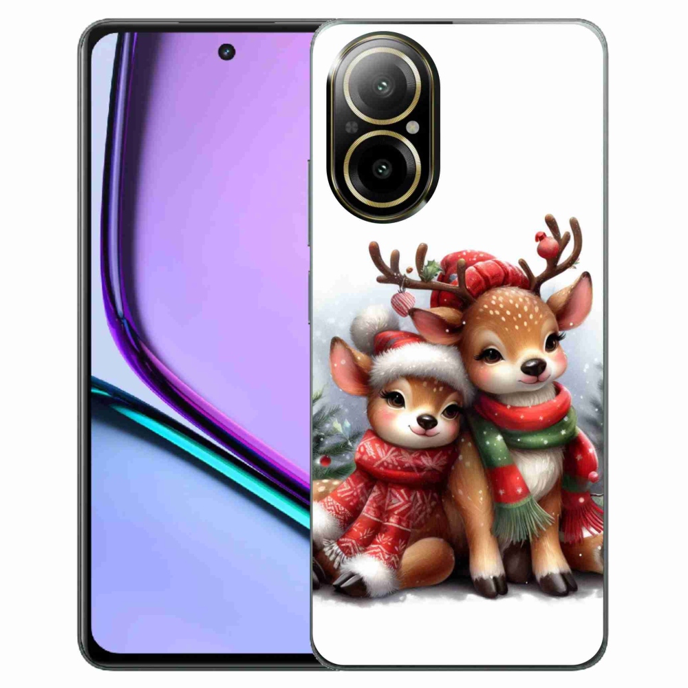 Gelový kryt mmCase na Realme C67 - vánoční sobi