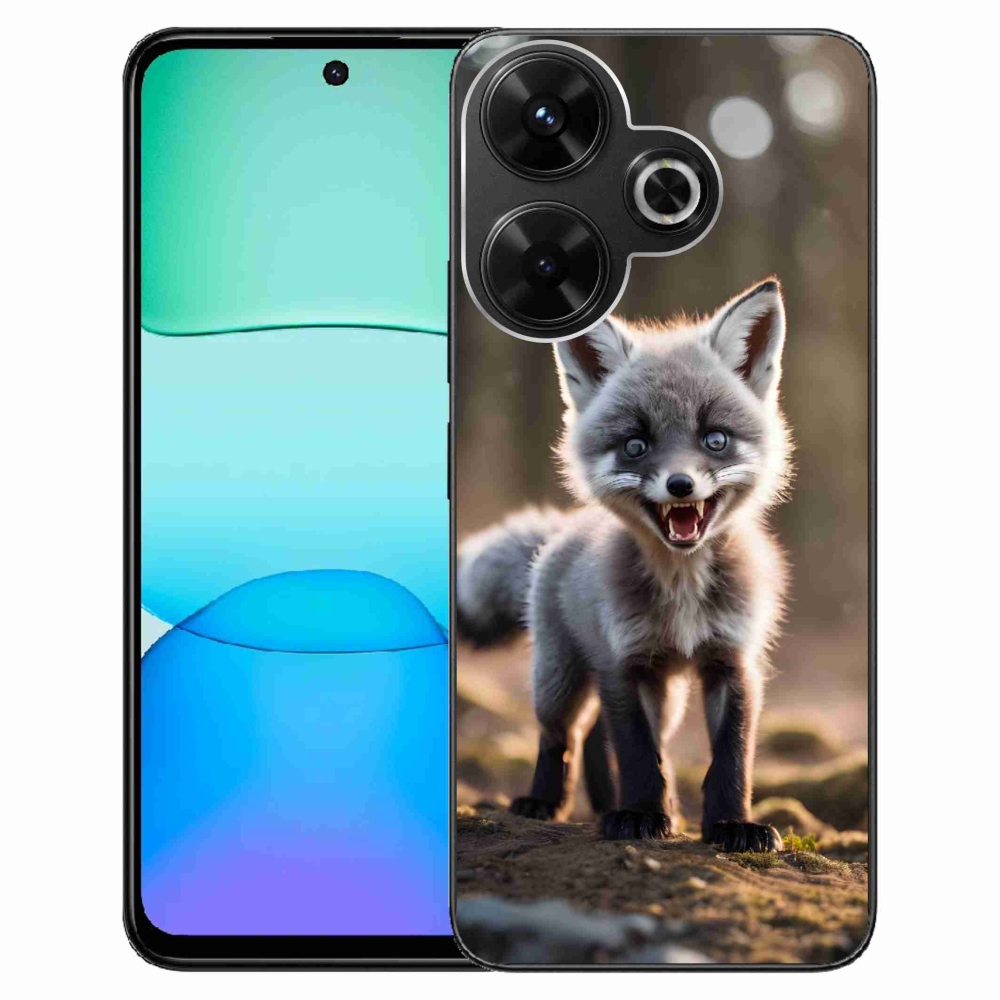 Gelový kryt mmCase na Xiaomi Redmi 13 4G/Poco M6 4G - rozzuřená liška