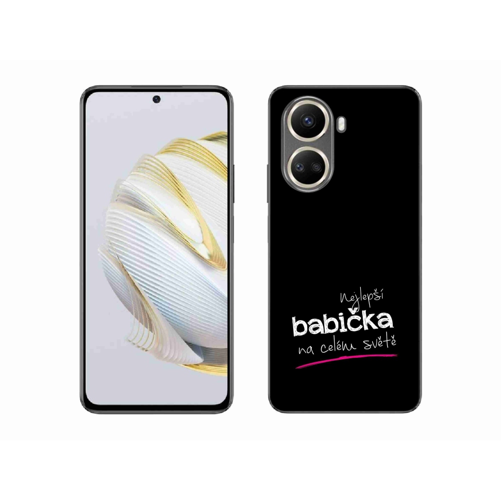 Gelový kryt mmCase na Huawei Nova 10 SE - nejlepší babička 4 černé pozadí