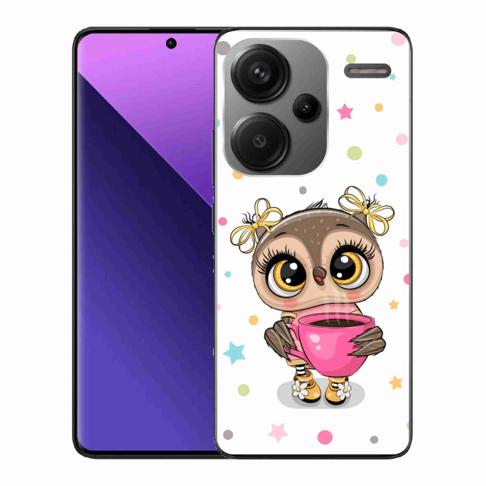 Gelový kryt mmCase na Xiaomi Redmi Note 13 Pro+ 5G - kreslená sovička