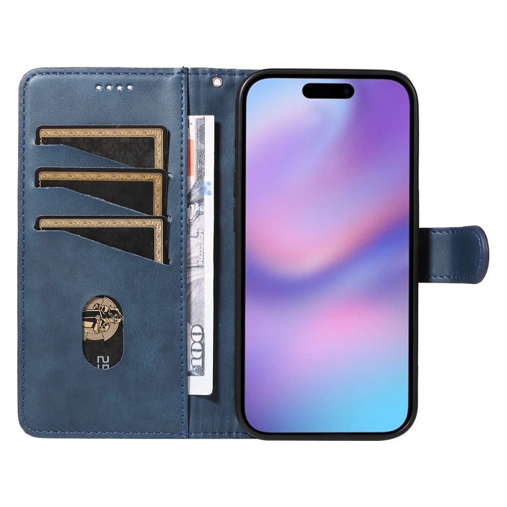 T-Shape knížkové pouzdro na iPhone 17 - modré