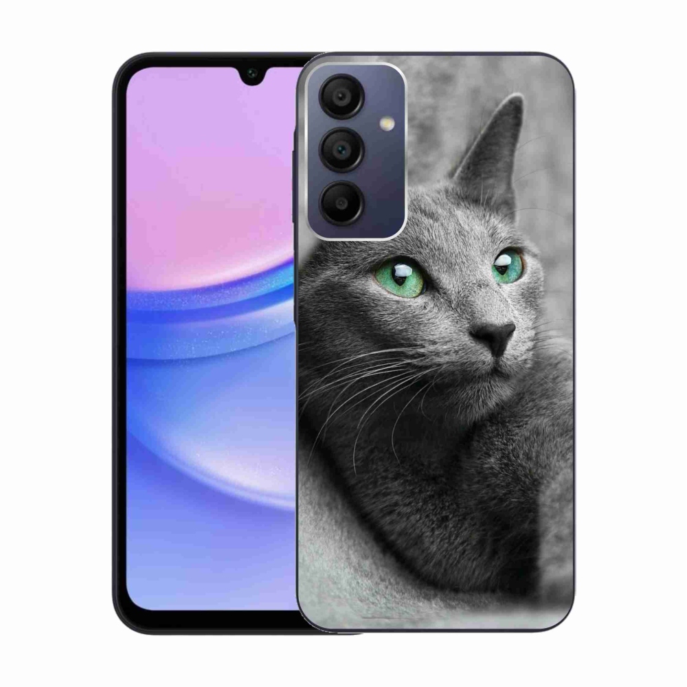Gelový kryt mmCase na Samsung Galaxy A15 4G/5G - kočka 2