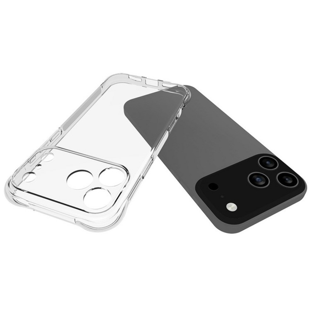 Průhledný gelový obal na iPhone 17 Pro Max - průhledný